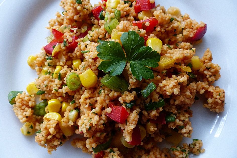 Couscous-Salat, lecker würzig