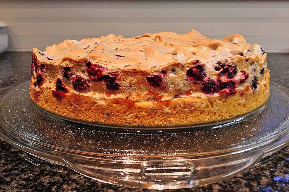 Brombeer - Baiser - Kuchen