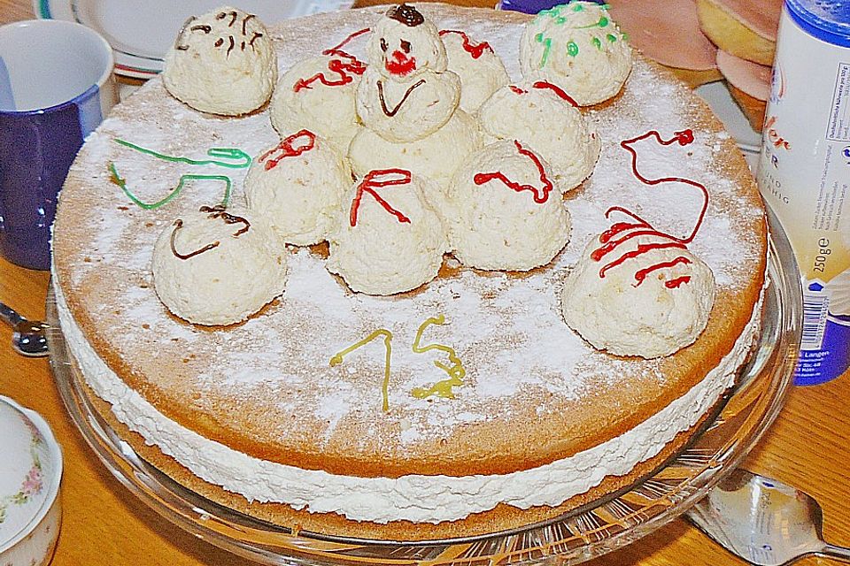 Schneeball - Torte