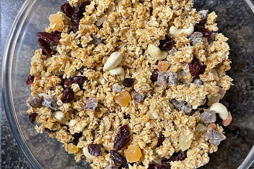 Granola Müsli selbstgebacken