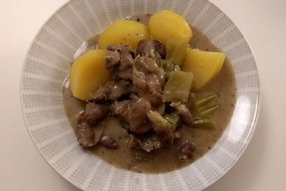 Geflügel - Herz - Magen - Ragout