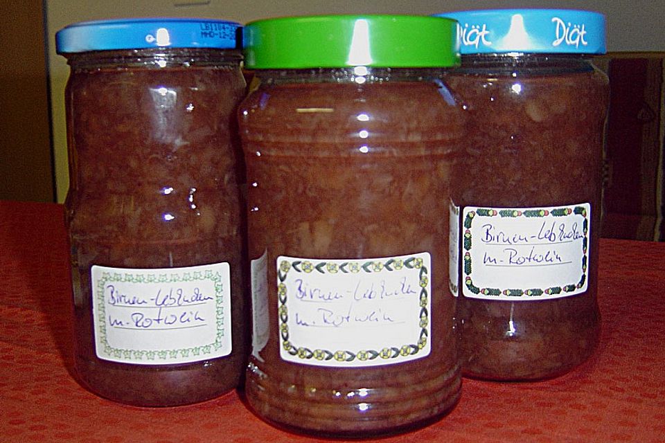 Birnen - Lebkuchen Marmelade