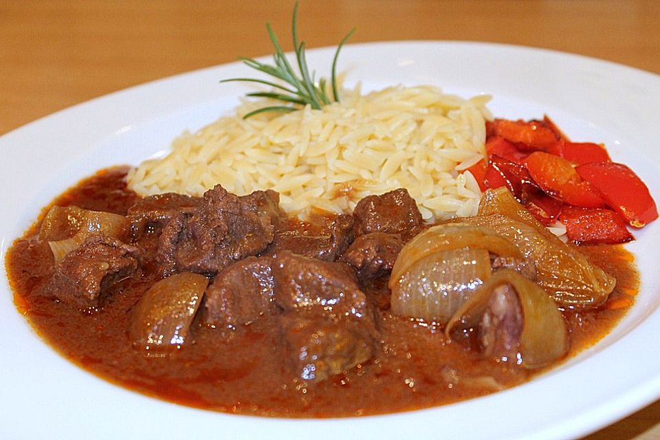 Lamm - Stifado mit Kritharaki