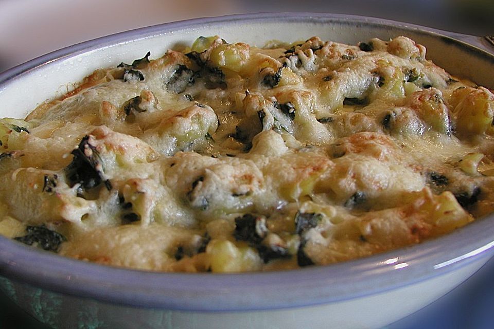 Brennnessel - Bärlauch - Gratin