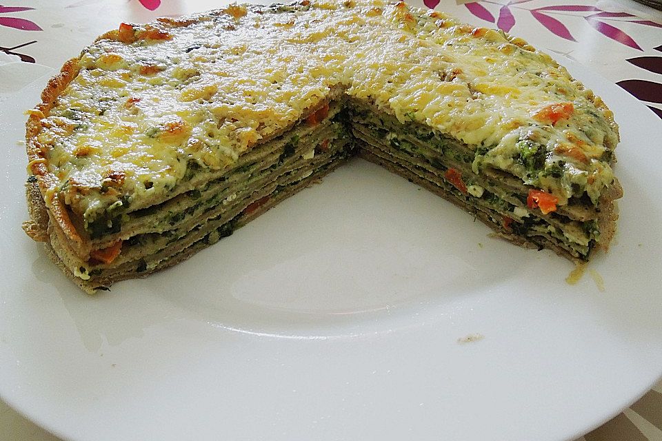 Kürbislasagne mit Petersilienpesto