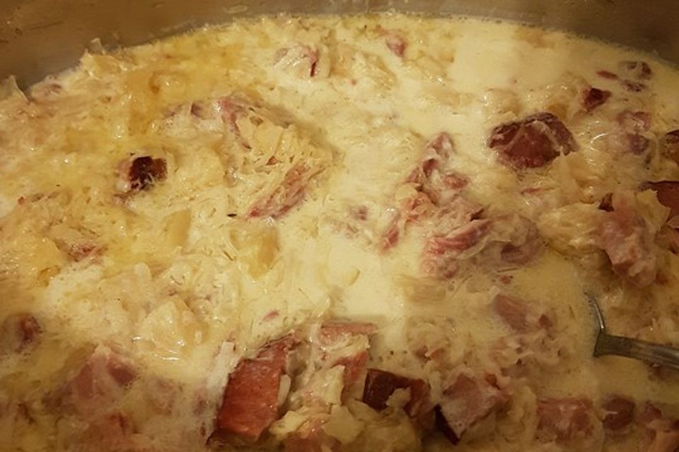 Sauerkraut mit Kassler