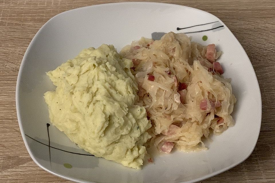 Sauerkraut mit Kassler