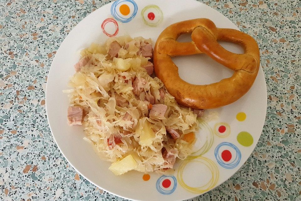 Sauerkraut mit Kassler