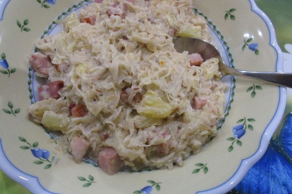 Sauerkraut mit Kassler