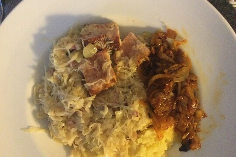 Sauerkraut mit Kassler