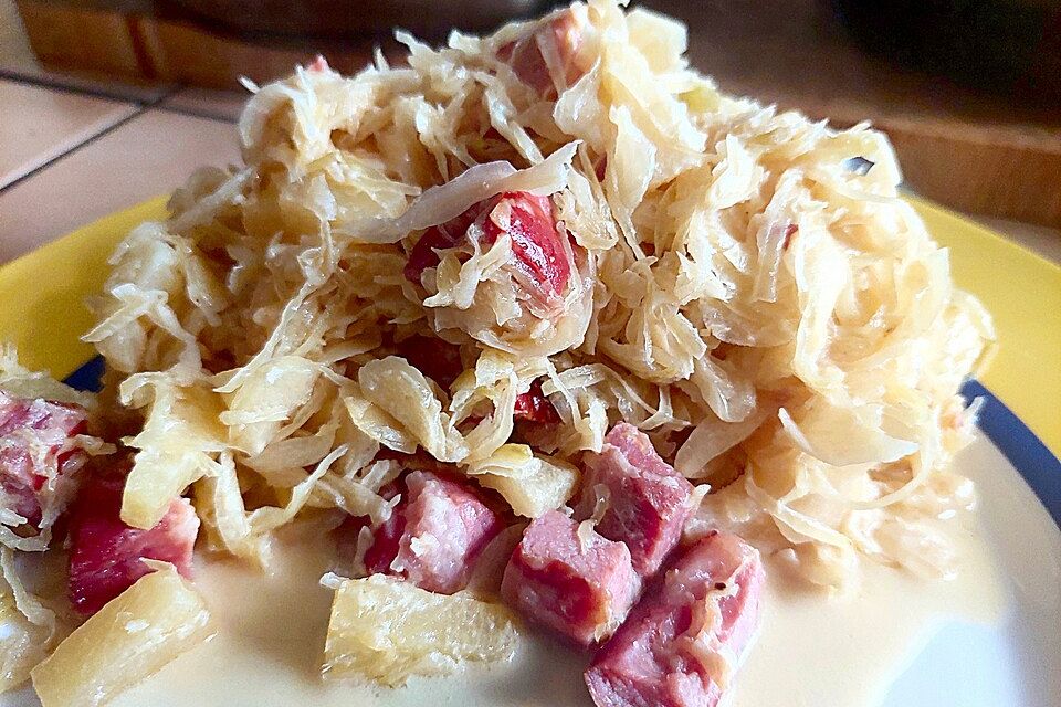 Sauerkraut mit Kassler