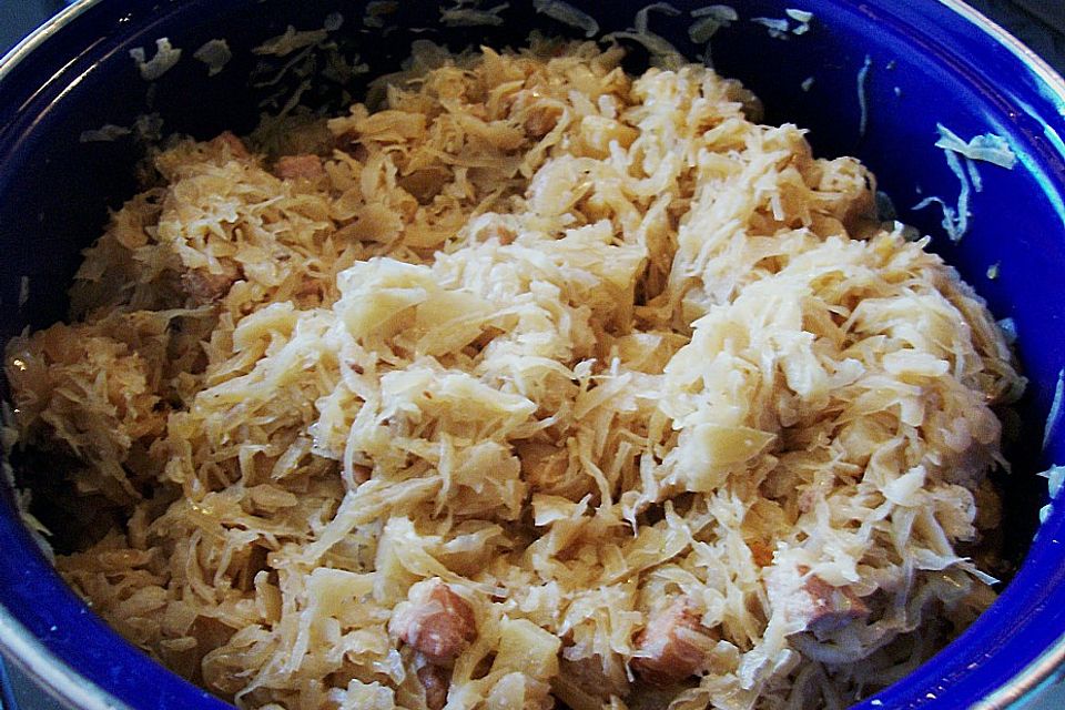 Sauerkraut mit Kassler