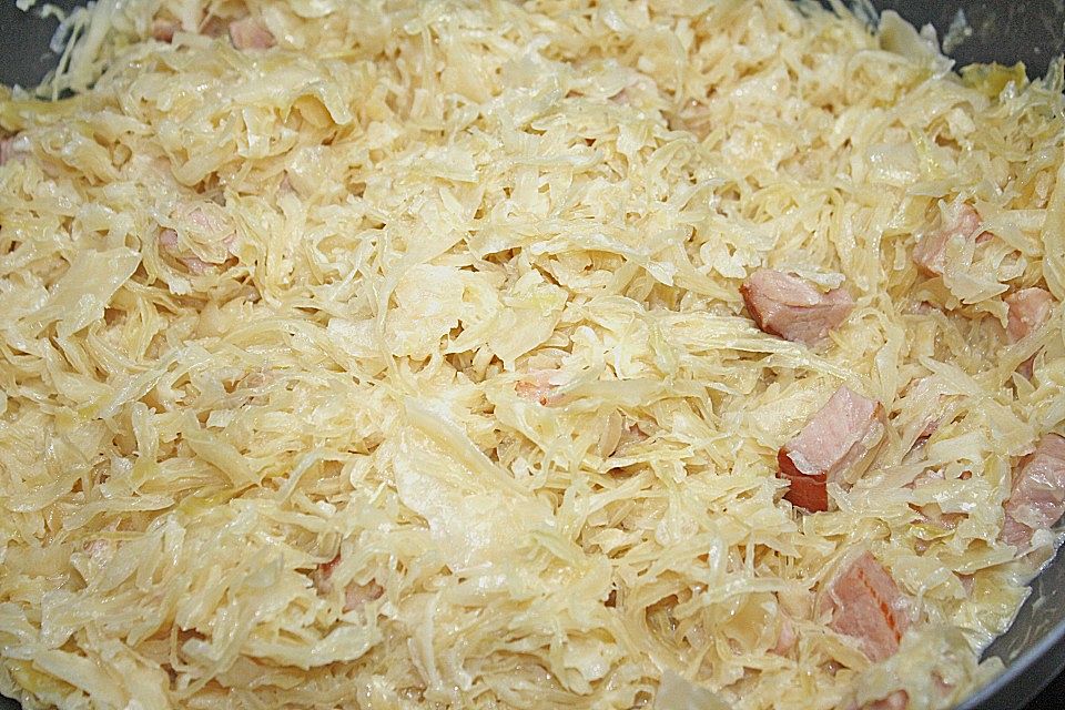 Sauerkraut mit Kassler