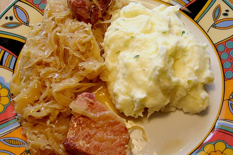 Sauerkraut mit Kassler