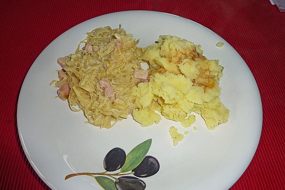 Sauerkraut mit Kassler