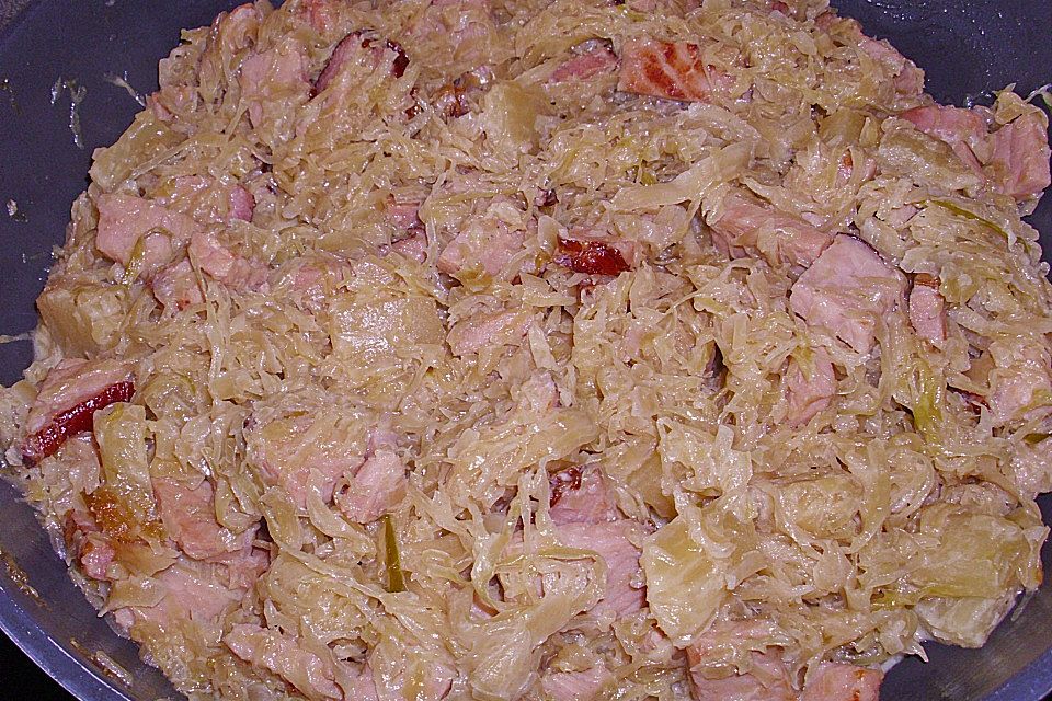 Sauerkraut mit Kassler