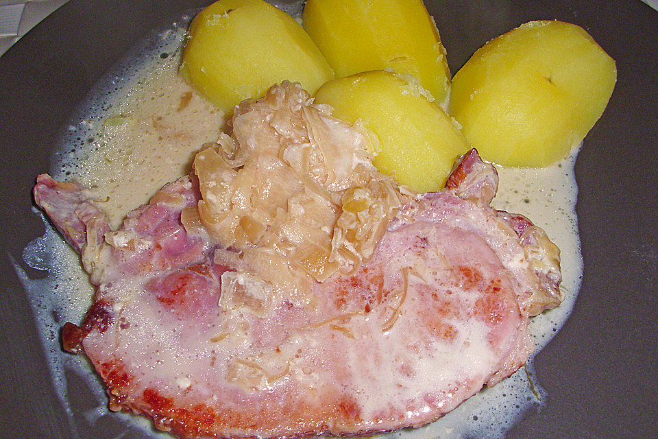 Sauerkraut mit Kassler