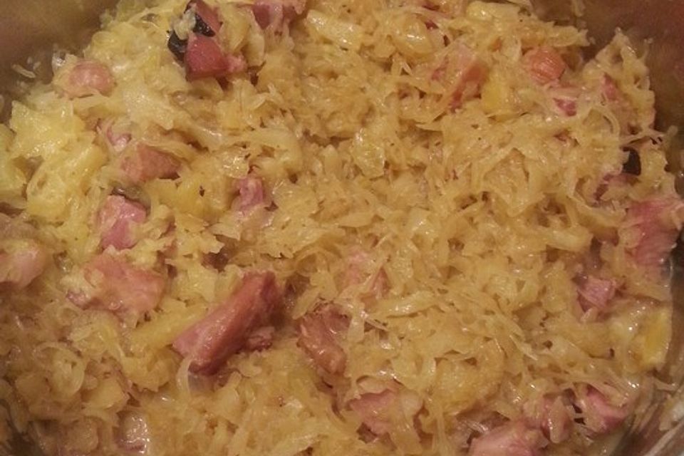 Sauerkraut mit Kassler