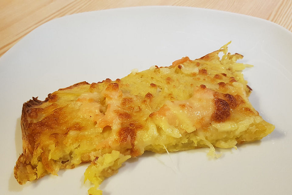 Schnelle Kartoffelpizza mit Lachs