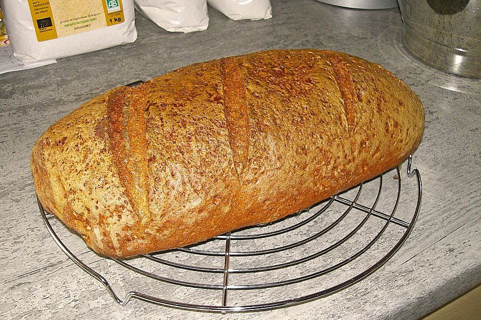 Roggenmischbrot aus Sauerteig