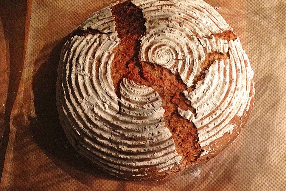 Roggenmischbrot aus Sauerteig