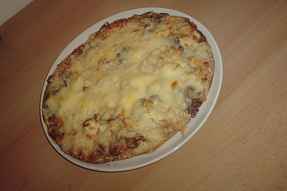 Schnelle Fladenbrotpizza