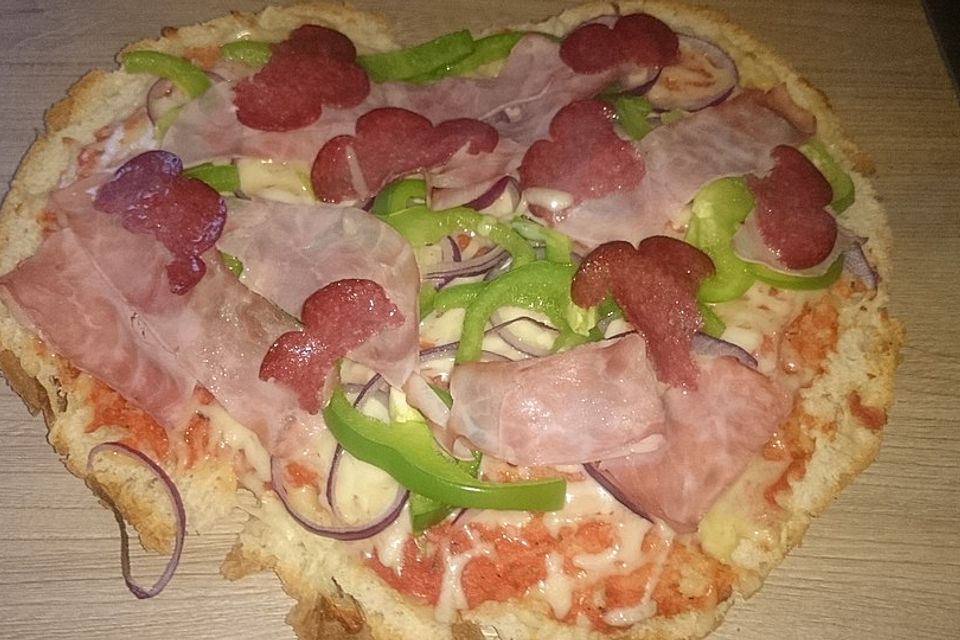 Schnelle Fladenbrotpizza