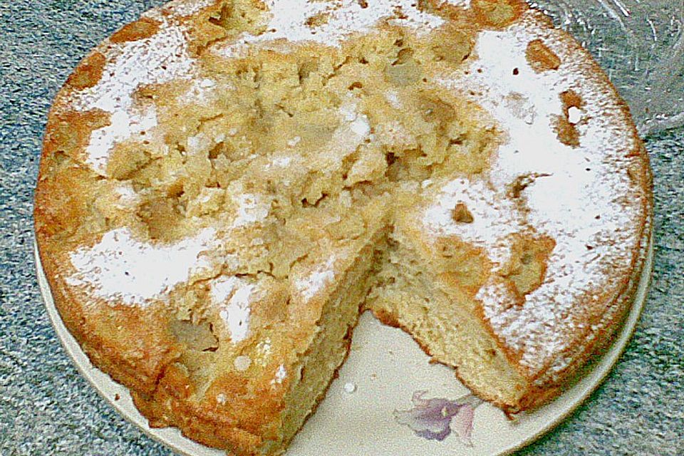 Grießkuchen mit Früchten