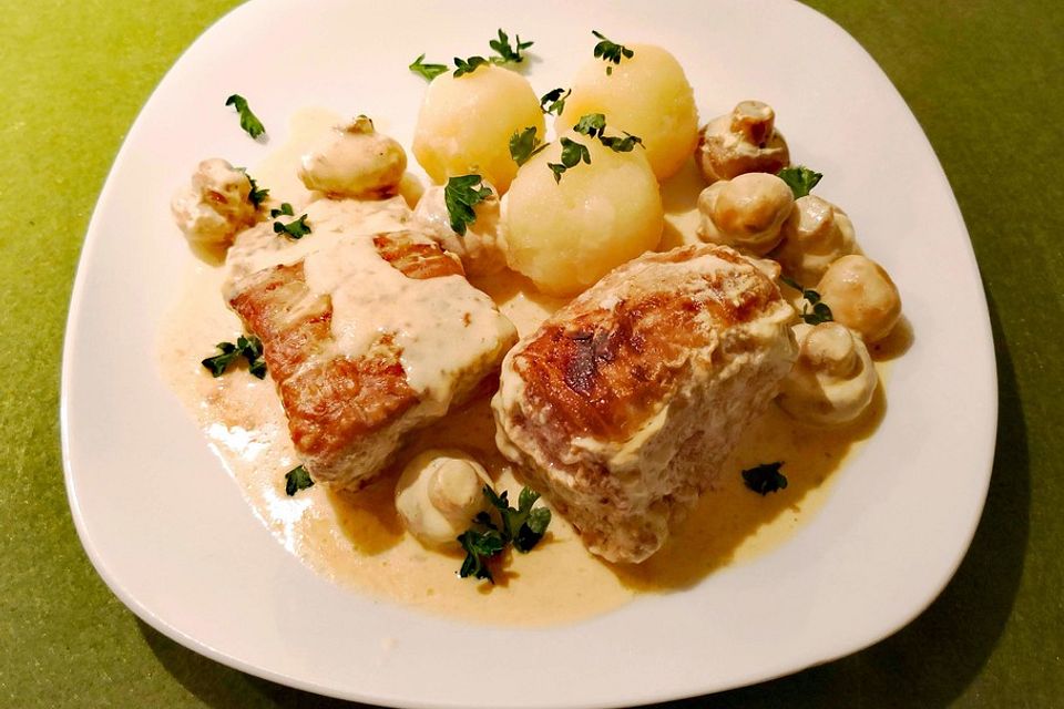 Dänischer Filetbraten mit Senfsauce