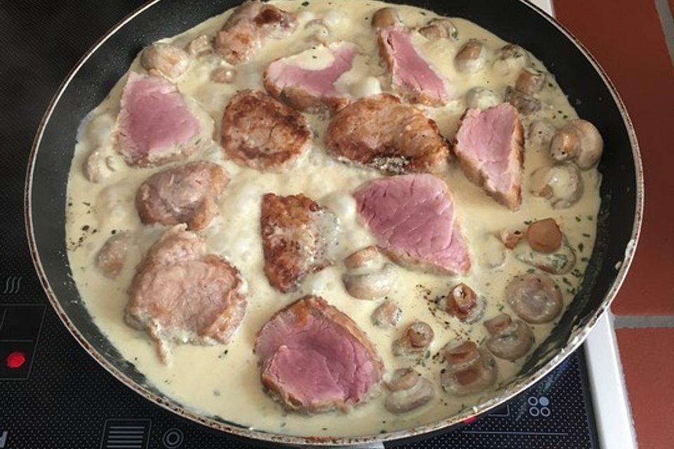 Dänischer Filetbraten mit Senfsauce