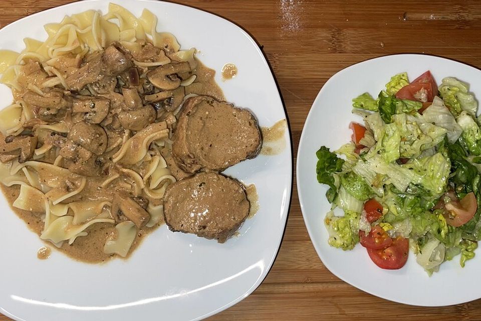 Dänischer Filetbraten mit Senfsauce