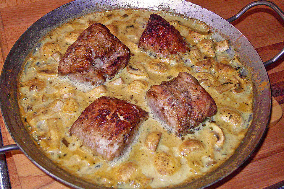 Dänischer Filetbraten mit Senfsauce