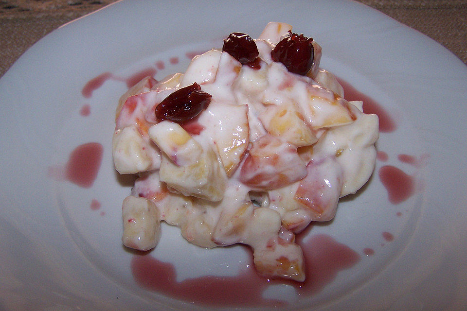 Obst - Sahne - Joghurt