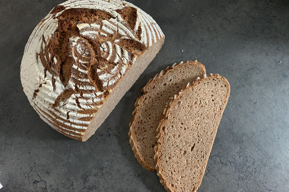 Dinkel-Roggen-Vollkornbrot