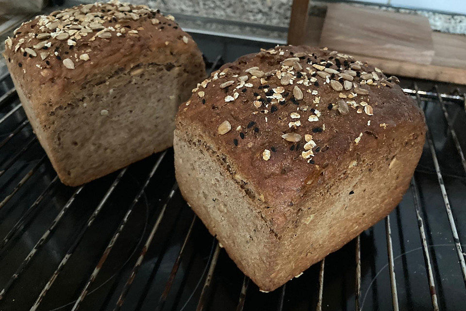 Dinkel-Roggen-Vollkornbrot