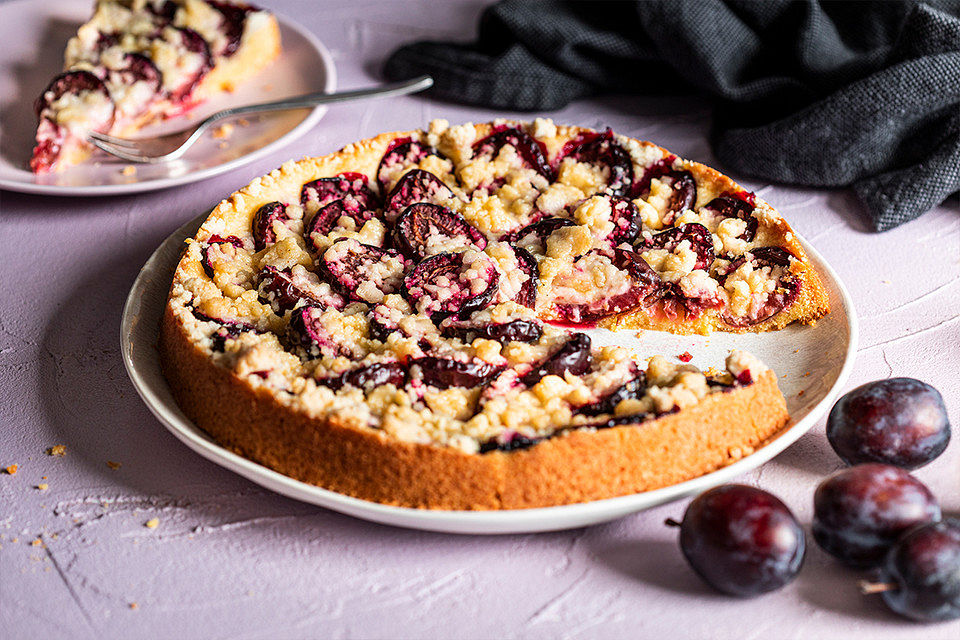 Hildes Zwetschgenkuchen mit Zimtstreuseln