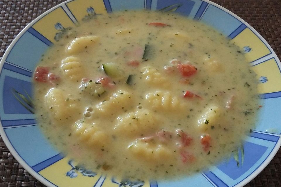 Zucchini-Cremesuppe