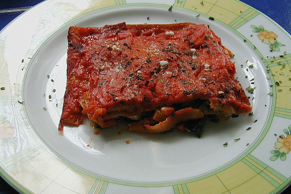 Mangold-Lasagne mit Schafskäse