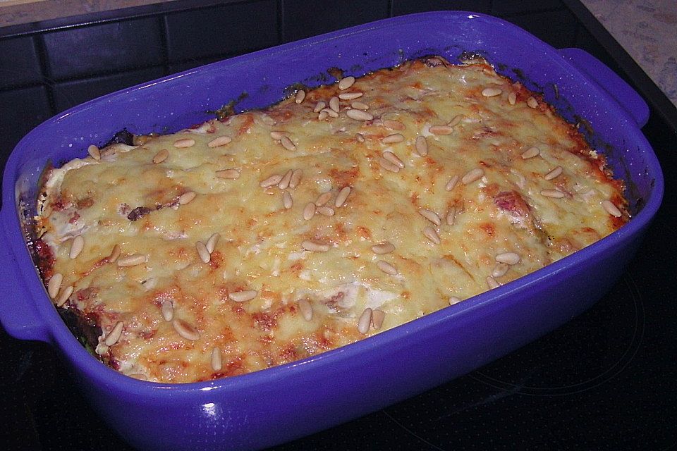 Mangold-Lasagne mit Schafskäse