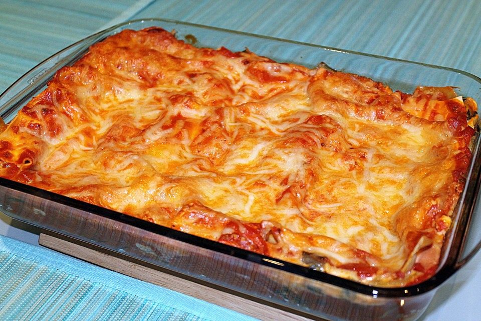 Mangold-Lasagne mit Schafskäse