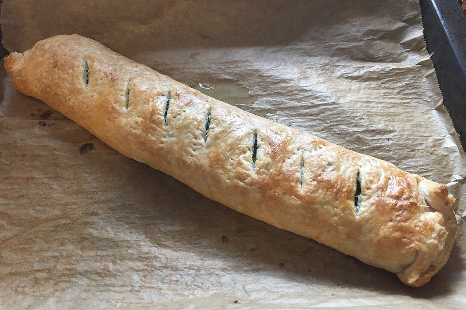 Spinat - Feta Strudel