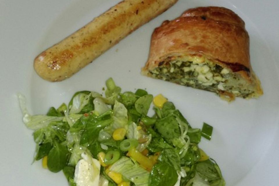 Spinat - Feta Strudel