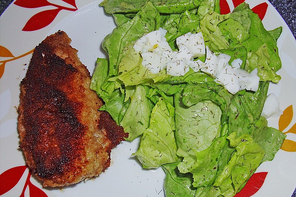 Kopfsalat mit Ei - Dressing