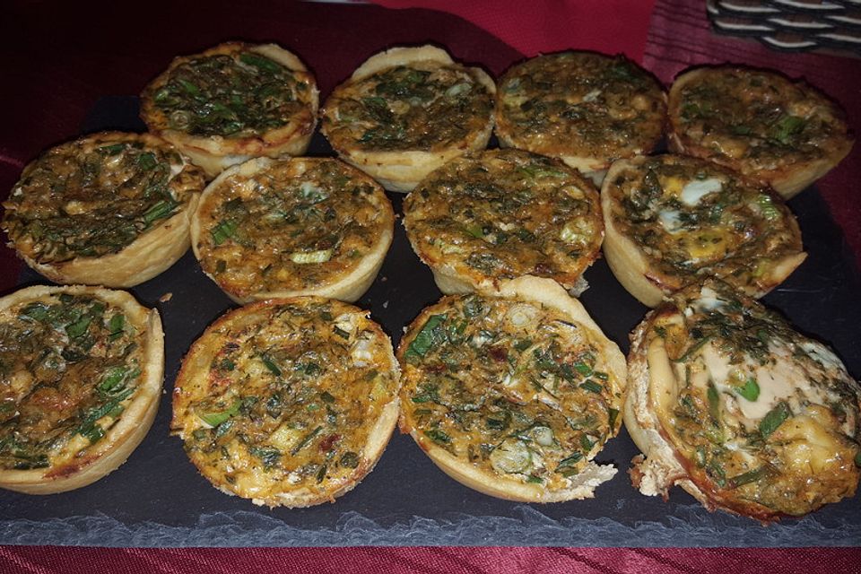 Mini - Kräuter - Sahne - Quiche