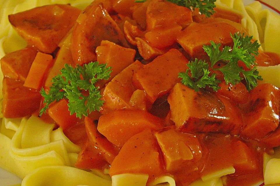 Fleischwurstgulasch