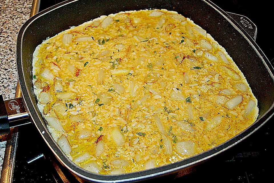 Spargel - Frittata mit Minze