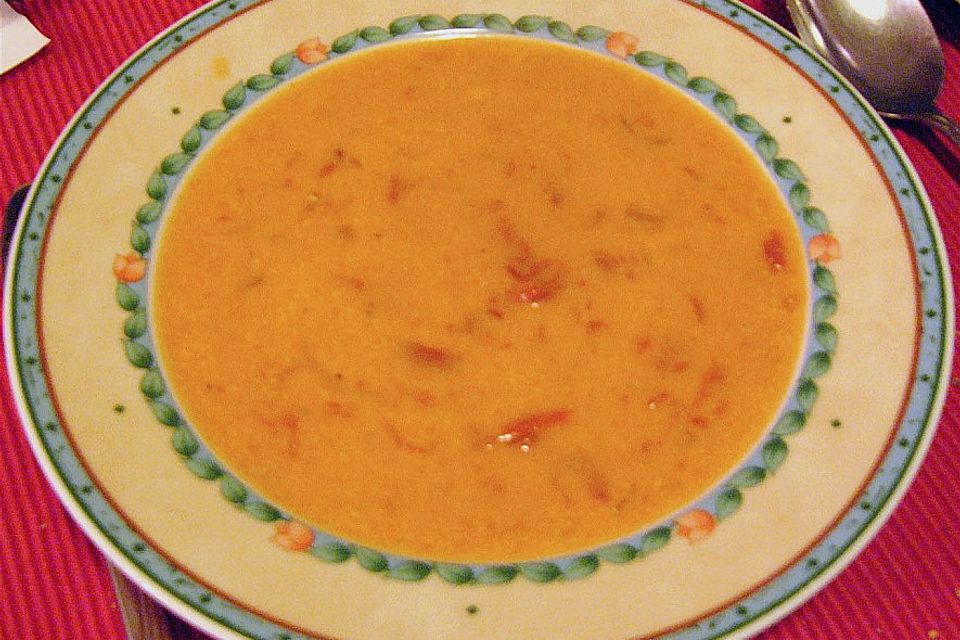 Scharfe Tomatencremesuppe