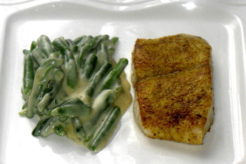 Bohnen in weißer Sauce