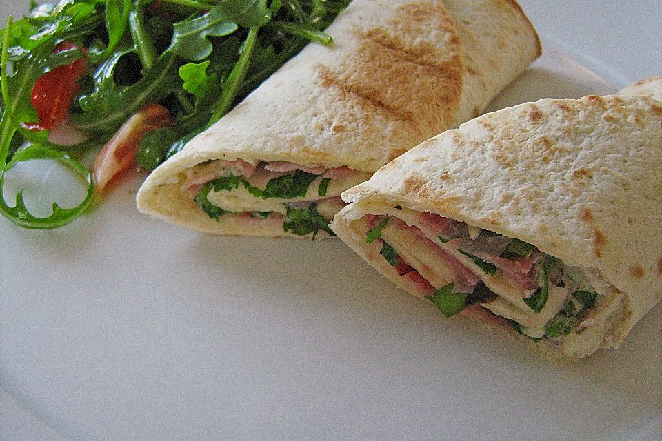 Piadina mit Rucola & Schinken