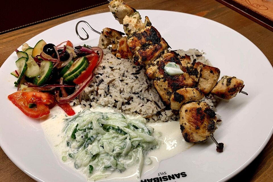 Hähnchen - Souvlaki